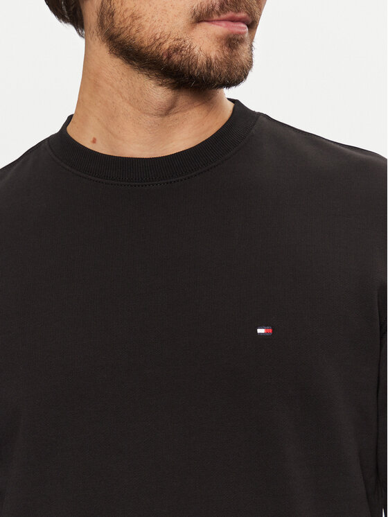 Tommy Hilfiger Tommy Hilfiger Pulóver Essential MW0MW37237 Fekete Regular Fit
