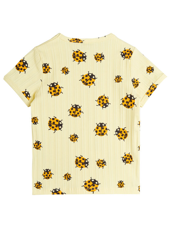 MINI RODINI MINI RODINI T-särk 2522010623 Kollane Regular Fit