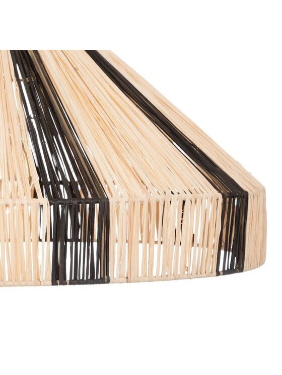 MIAhome MIAhome Lampa wisząca z rafii Zebra Beżowy