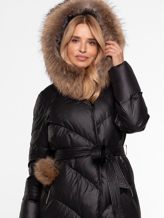Perso Perso Dámská bunda BLH251050FXR Černá Regular Fit
