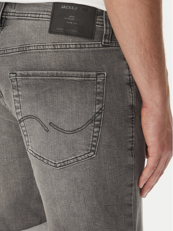 Jack & Jones Jack & Jones Pantaloni scurți de blugi Rick 12269500 Gri Regular Fit