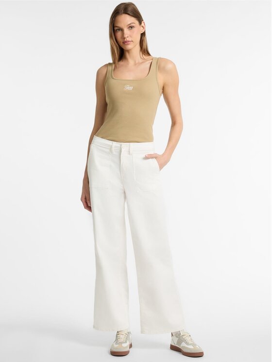 Guess Jeans Guess Jeans Spodnie materiałowe 174921 Biały Slim Fit