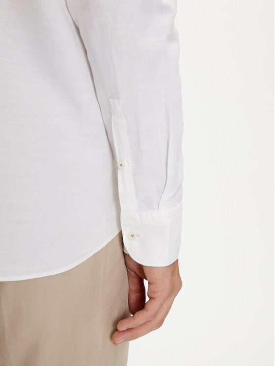 BOSS Boss Särk C-Hal-Kent-C4-232 50513661 Valge Casual Fit