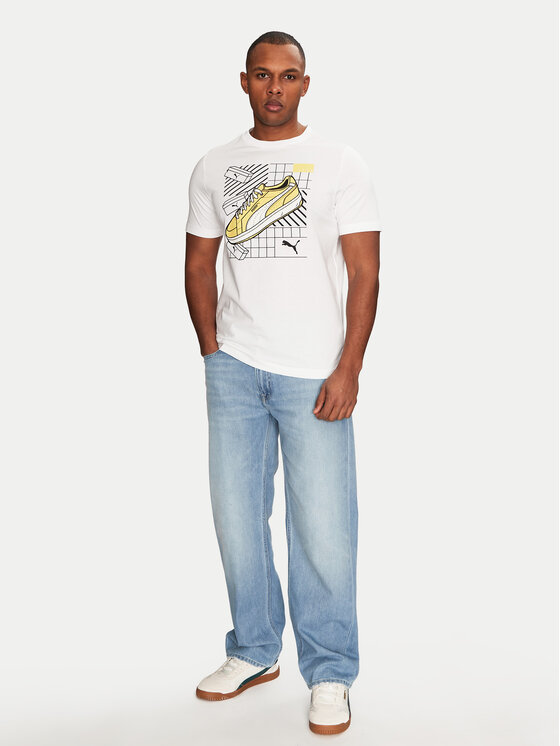 Puma Puma T-krekls Sneaker 684830 Balts Regular Fit