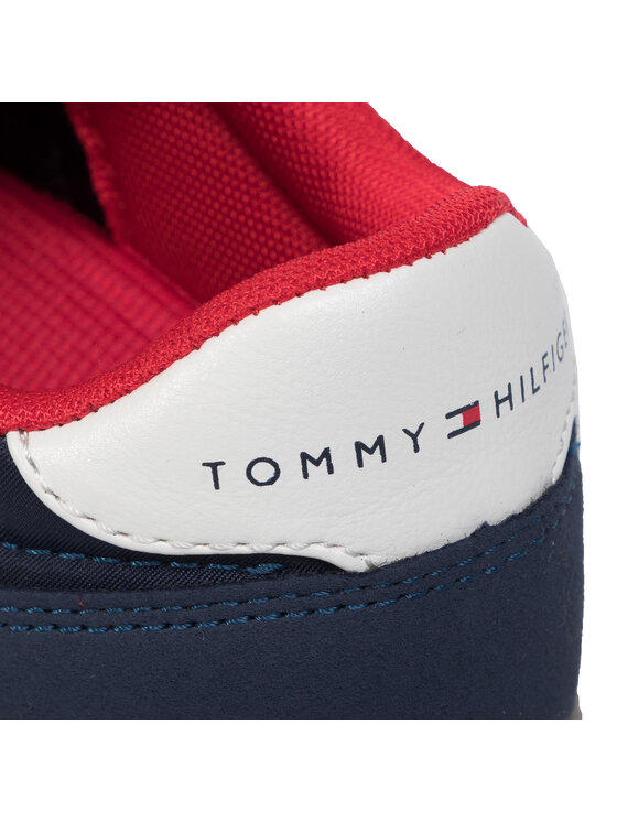 Tommy Hilfiger Tommy Hilfiger Sneakersy Low Cut Lace-Up Sneaker T3B4-30482-0732800 Granatowy