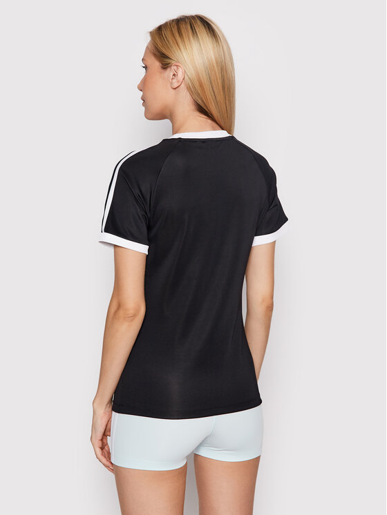 adidas T Shirt adicolor Classics 3 Stripes HM6411 Schwarz Slim Fit Modivo