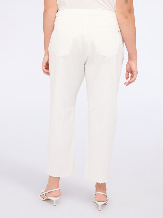 Fiorella Rubino Fiorella Rubino Spodnie materiałowe P562T105040N011 Biały Regular Fit