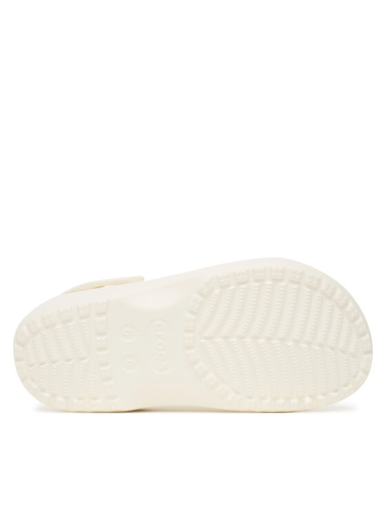 Crocs Crocs Şlapi Classic Floral Cut-Out Clog 210927 Écru