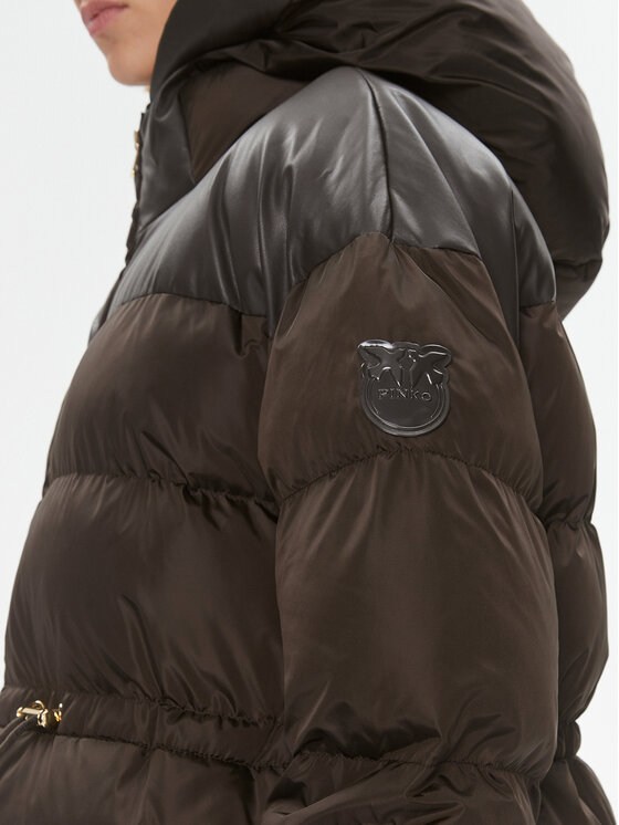 PINKO PINKO Zimní bunda Client 101604 A11P Hnědá Regular Fit