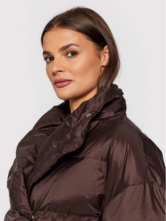 Giubbotto piumino Ember RM766 Marrone Oversize