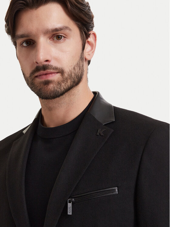 KARL LAGERFELD KARL LAGERFELD Піджак 155245 564010 Чорний Slim Fit