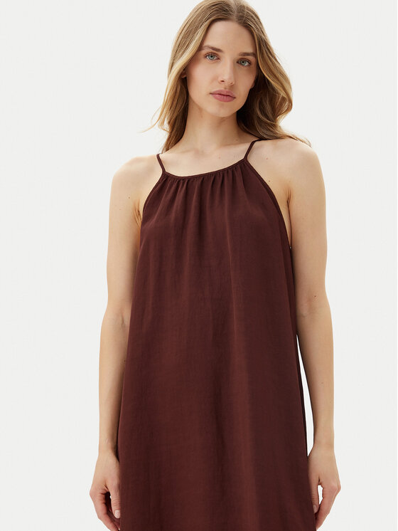 ViCOLO ViCOLO Ljetna haljina Abito TD0757 Smeđa Regular Fit