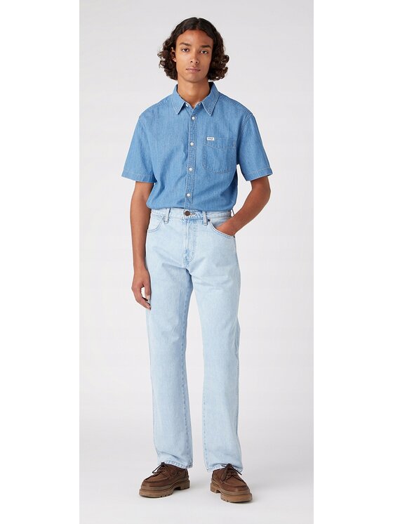 Wrangler Wrangler Jeansy Frontier Niebieski Relaxed Fit