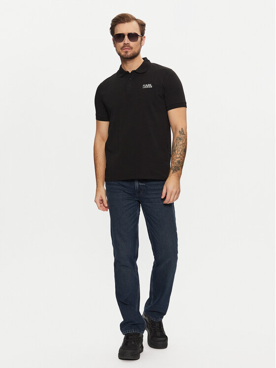 KARL LAGERFELD KARL LAGERFELD Polo särk 745088 551235 Must Regular Fit