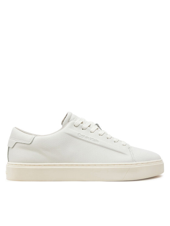Calvin Klein Sneakersy Low Top Lace Up Lth HM0HM01516 Biela