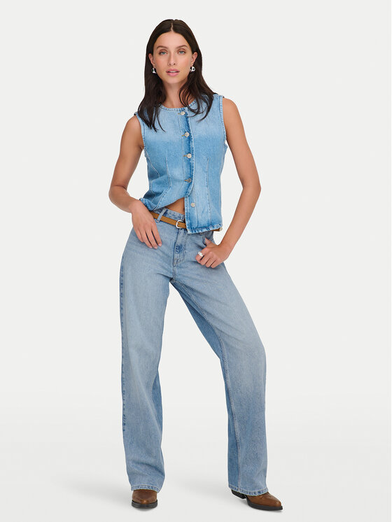 ONLY ONLY Blugi Maddie 15361576 Albastru Wide Leg