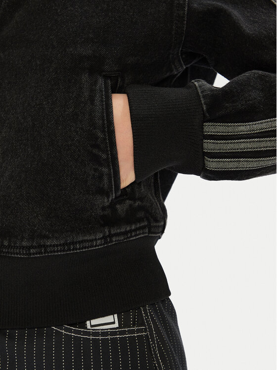 adidas adidas Μπλούζα adicolor Denim JD3110 Μαύρο Regular Fit