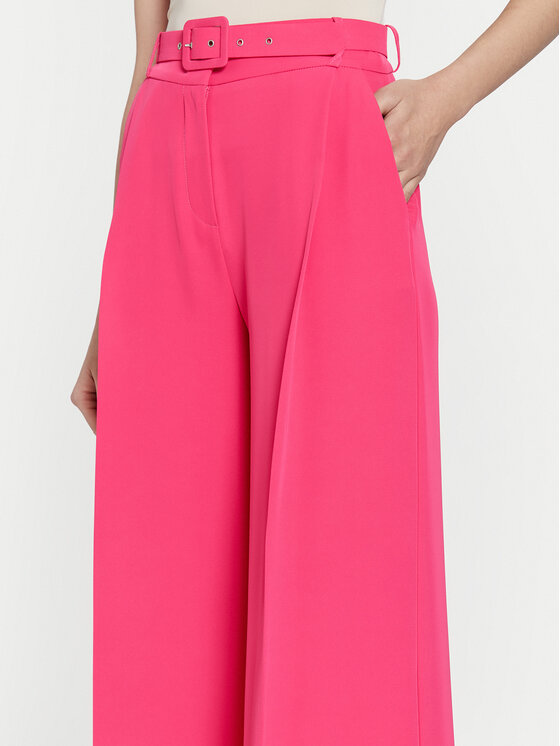 Maryley Maryley Palazzo hlače 24EB509/04FU Roza Wide Leg