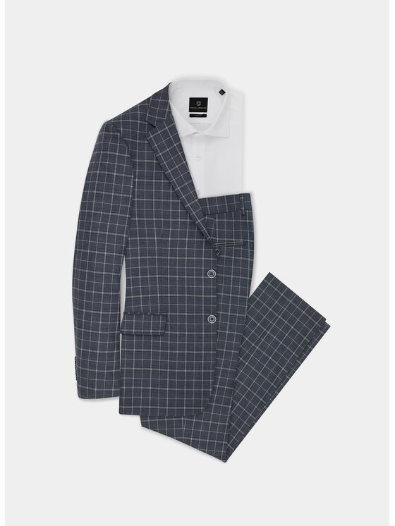 Pako Lorente Pako Lorente Spodnie garniturowe P21WF-6G-066 Szary Slim Fit