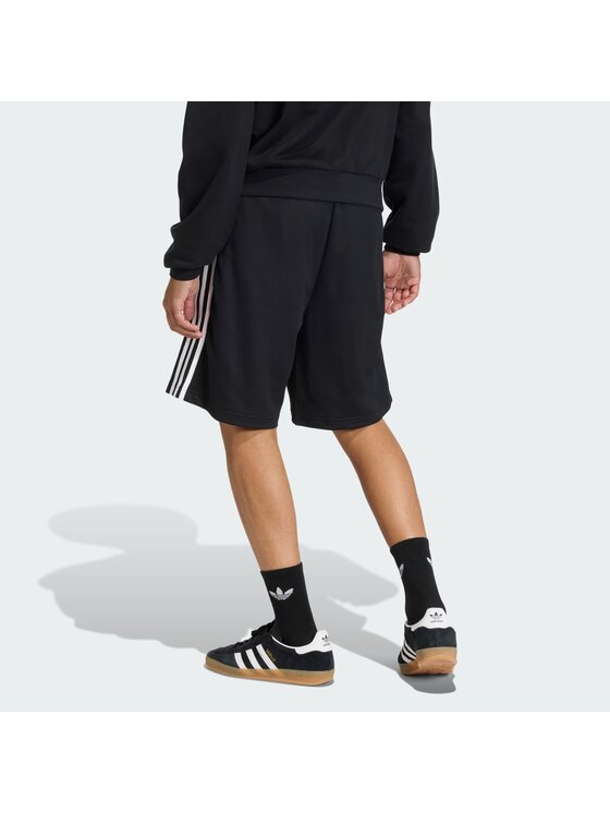 adidas adidas Szorty materiałowe 161551 Czarny Loose Fit