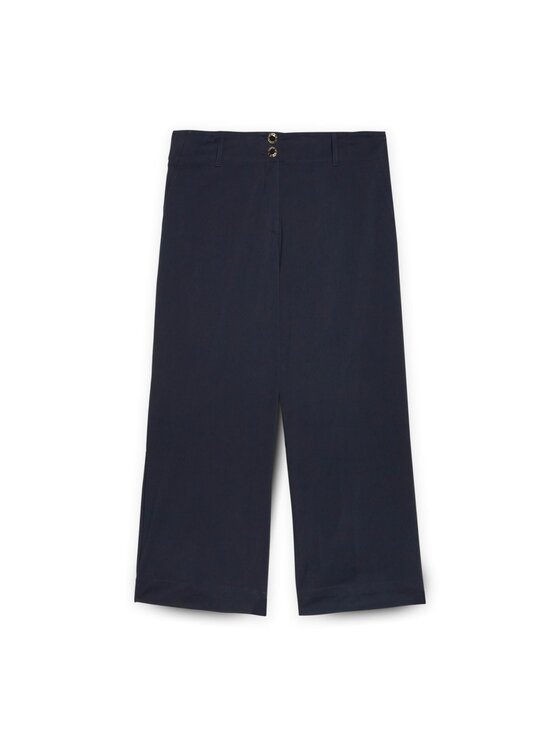 Fiorella Rubino Fiorella Rubino Pantaloni di tessuto P115T004804N034 Blu Cropp Fit