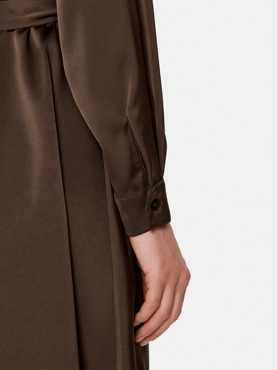 Rinascimento Rinascimento Srajčna obleka CFC0121838003 Rjava Regular Fit