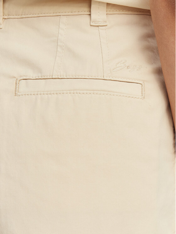BOSS BOSS Pantalon scurți din material C Tanessa-D 50556391 Bej Regular Fit