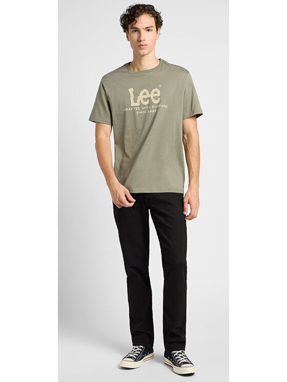 Lee Lee Jeansy Brooklyn Straight Czarny Regular Fit
