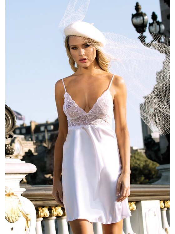 DKaren Lingerie DKaren Lingerie Halka Wendy Biały Classic Fit
