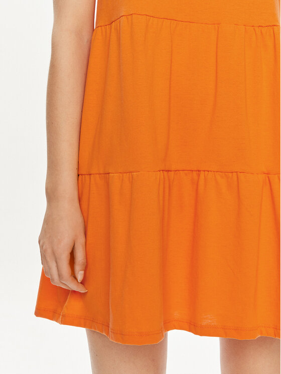 Vila Vila Sukienka letnia Summer 14087541 Pomarańczowy Loose Fit