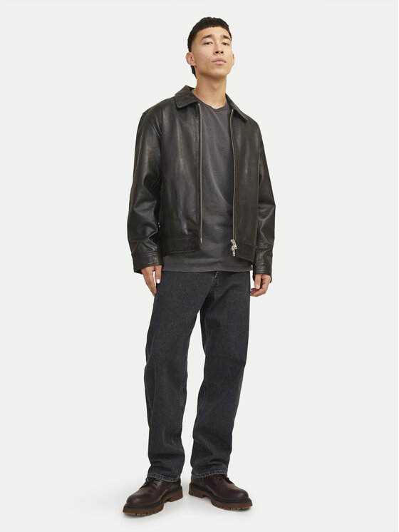 Jack & Jones Jack & Jones Jeansy Eddie 12252764 Černá Loose Fit