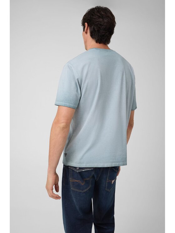 Guess Guess T-Shirt 184006 Modrá Classic Fit