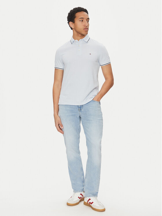 Tommy Hilfiger Tommy Hilfiger Jeans hlače Denton MW0MW38813 Modra Straight Fit