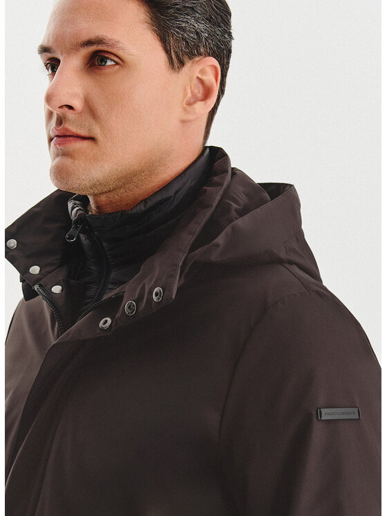 Pako Lorente Pako Lorente Kurtka przejściowa P25WF-5X-005 Brązowy Classic Fit