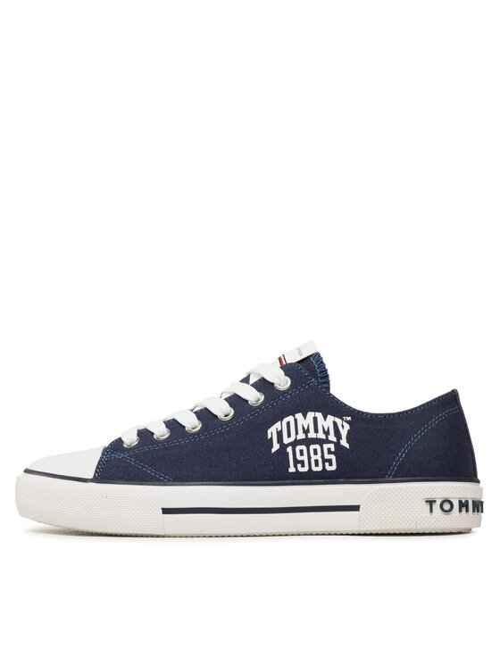 Tommy Hilfiger Tommy Hilfiger Trampki Varisty Low Cut Lace-Up Sneaker T3X9-32833-0890 S Granatowy