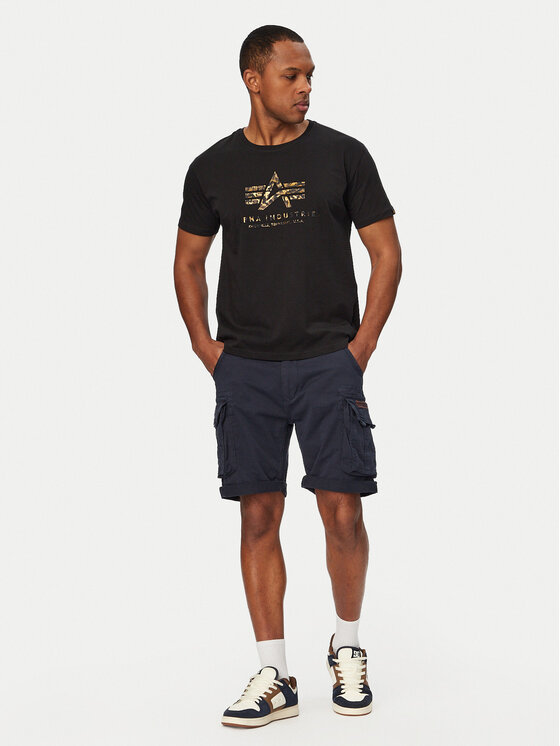 Alpha Industries Alpha Industries Тишърт Basic Effect 100501EP Черен Regular Fit