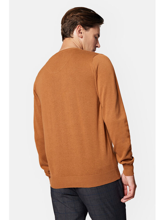 Lancerto Lancerto Sweter Lenny SW073223000038 Brązowy Regular Fit
