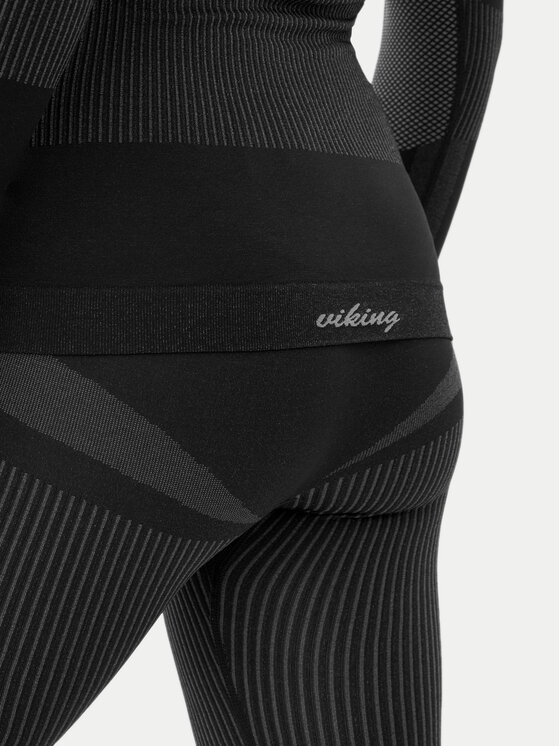 Viking Viking Komplet bielizny termoaktywnej Ilsa 500/15/1977 Czarny Slim Fit