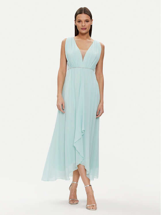 Rinascimento Rochie de seară CFC0117773003 Verde Regular Fit