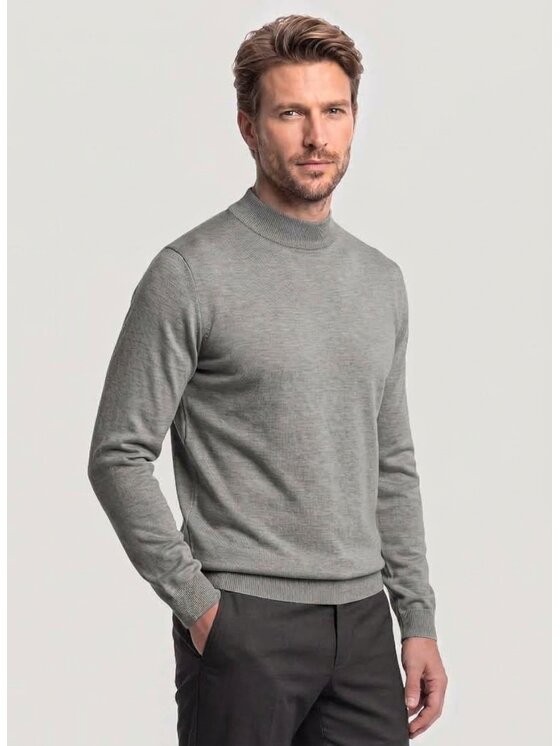Pako Lorente Pako Lorente Sweter P26WN-2X-015 Szary Classic Fit