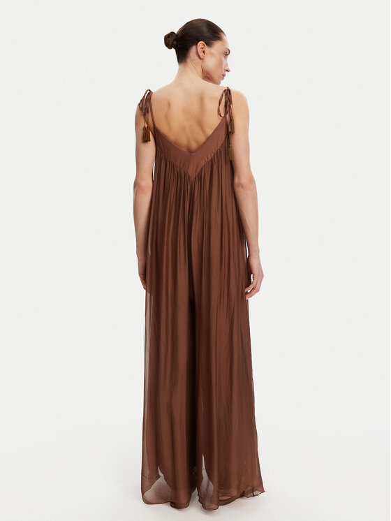 ViCOLO ViCOLO Kombinezon TD0588 Rjava Relaxed Fit