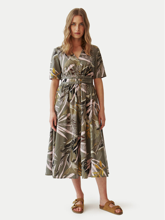 Tatuum Tatuum Hemdkleid Silta T2407.192 Grün Regular Fit