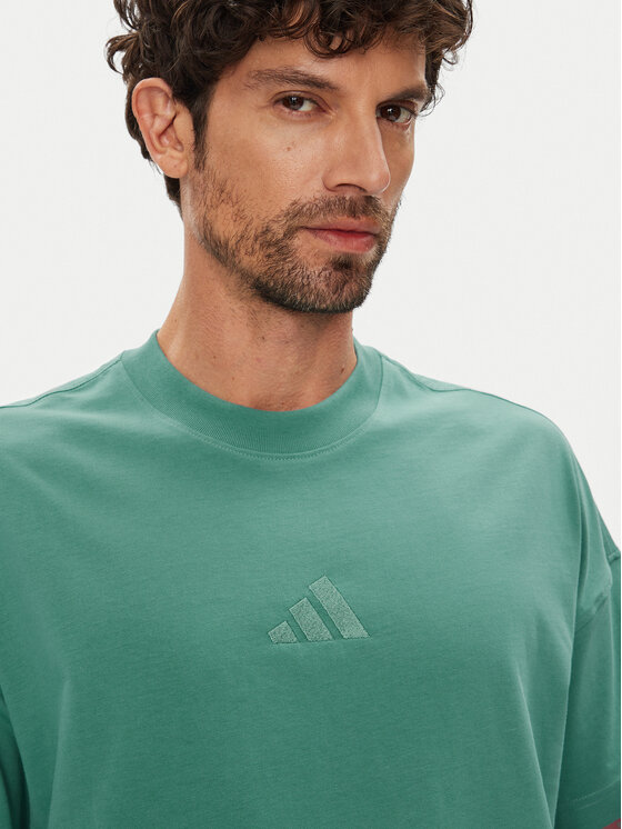 adidas adidas T-Shirt ALL SZN JX5085 Τυρκουάζ Loose Fit