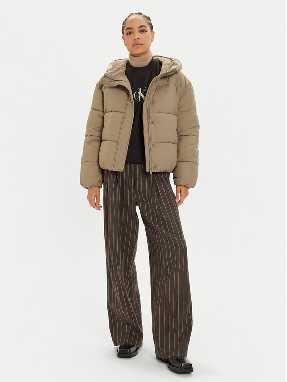 Calvin Klein Jeans Calvin Klein Jeans Зимно яке J20J224112 Бежов Regular Fit