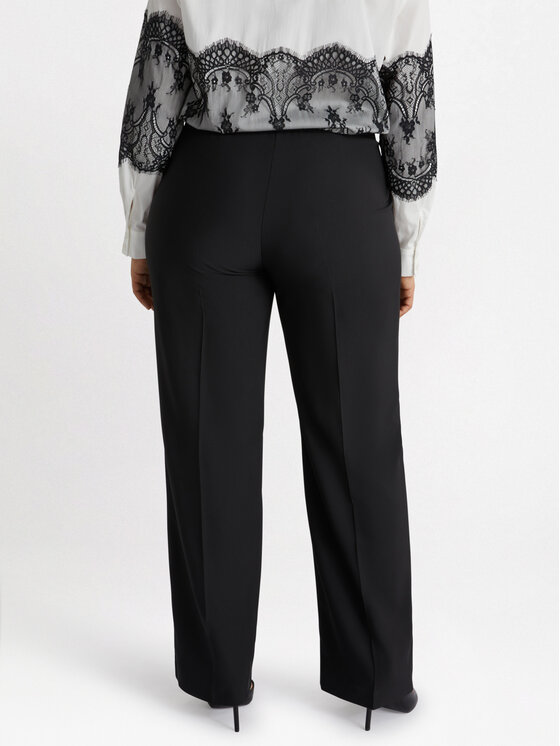 Fiorella Rubino Fiorella Rubino Spodnie materiałowe P116T004805N033 Czarny Regular Fit