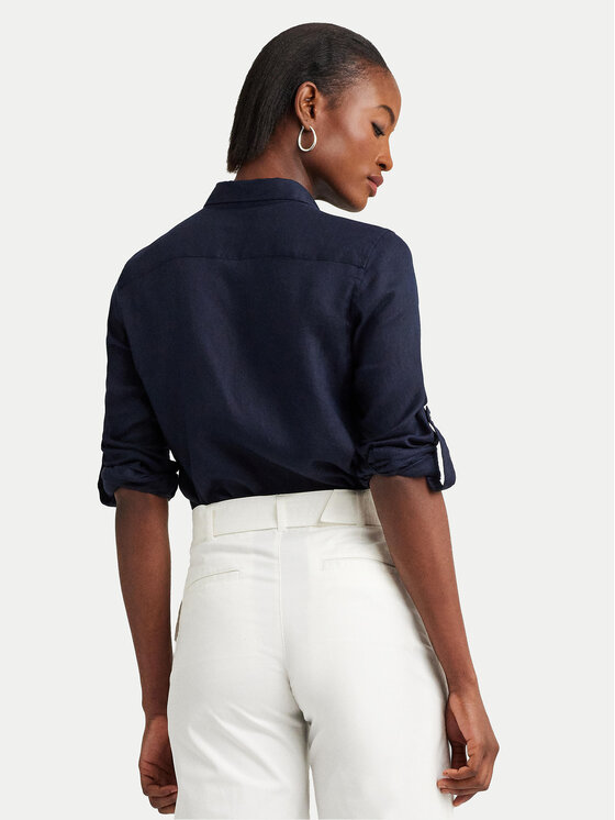 LAUREN RALPH LAUREN Lauren Ralph Lauren Πουκάμισο 200782777003 Σκούρο μπλε Relaxed Fit