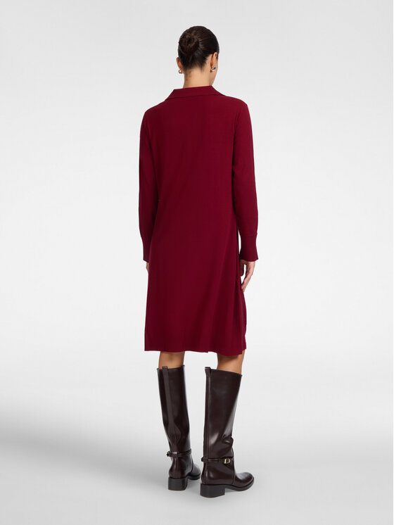 Elena Mirò Elena Mirò Vestito da giorno 7601Z000133N036 Bordeaux Regular Fit
