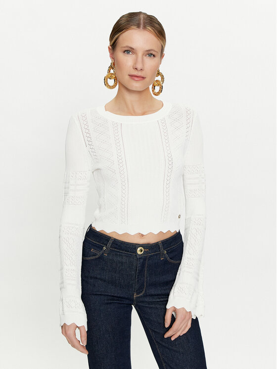 Guess Guess Sweater Adaline W4GR08 Z2U00 Ekru Regular Fit
