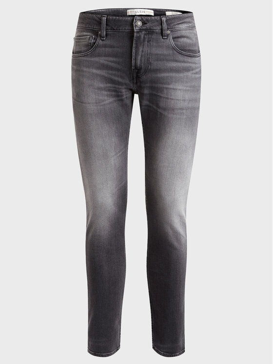 Guess Guess Jeansy Miami M2YAN1 D4Q52 Szary Skinny Fit