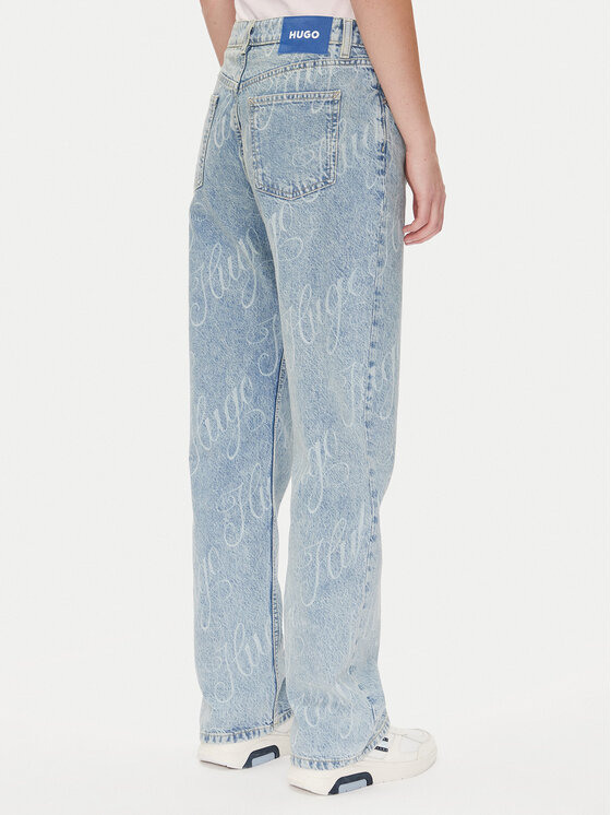 HUGO HUGO Džinsai Elyah_B 50534771 Mėlyna Straight Fit